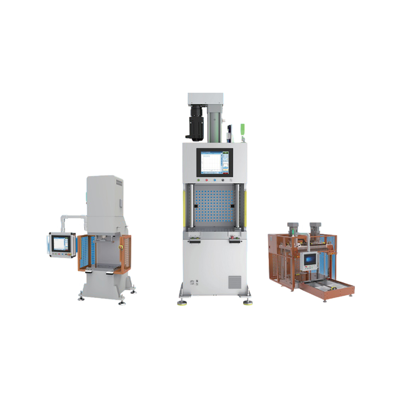 How does the desktop four-column press utilize dual closed-loop control of displacement and pressure to prevent part deformation during pin press-fitting?